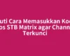 Ikuti Cara Memasukkan Kode Pos STB Matrix agar Channel Terkunci
