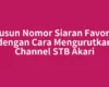 Susun Nomor Siaran Favorit dengan Cara Mengurutkan Channel STB Akari