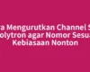 Cara Mengurutkan Channel STB Polytron agar Nomor Sesuai Kebiasaan Nonton