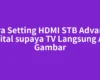 Cara Setting HDMI STB Advance Digital supaya TV Langsung Ada Gambar
